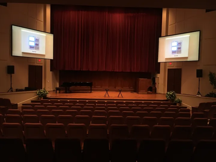 Asbury Theological Seminary McKenna Chapel — audio visual work by Pro Sound & Lights